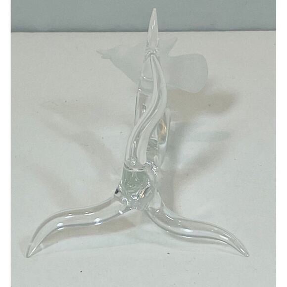 Frabel Studio Signed FS 2004 J Small Bird On Branch Glass Figurine Sculpture - Picture 6 of 7